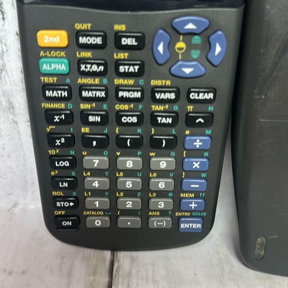 Texas Instruments TI-83 Graphing Calculator T1-83 W/ Cover Tested READ - Picture 3 of 9